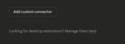 Claude Settings - Connectors